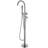 Circular Double Handle Floor Mounted Clawfoot Tub Faucet-87954846