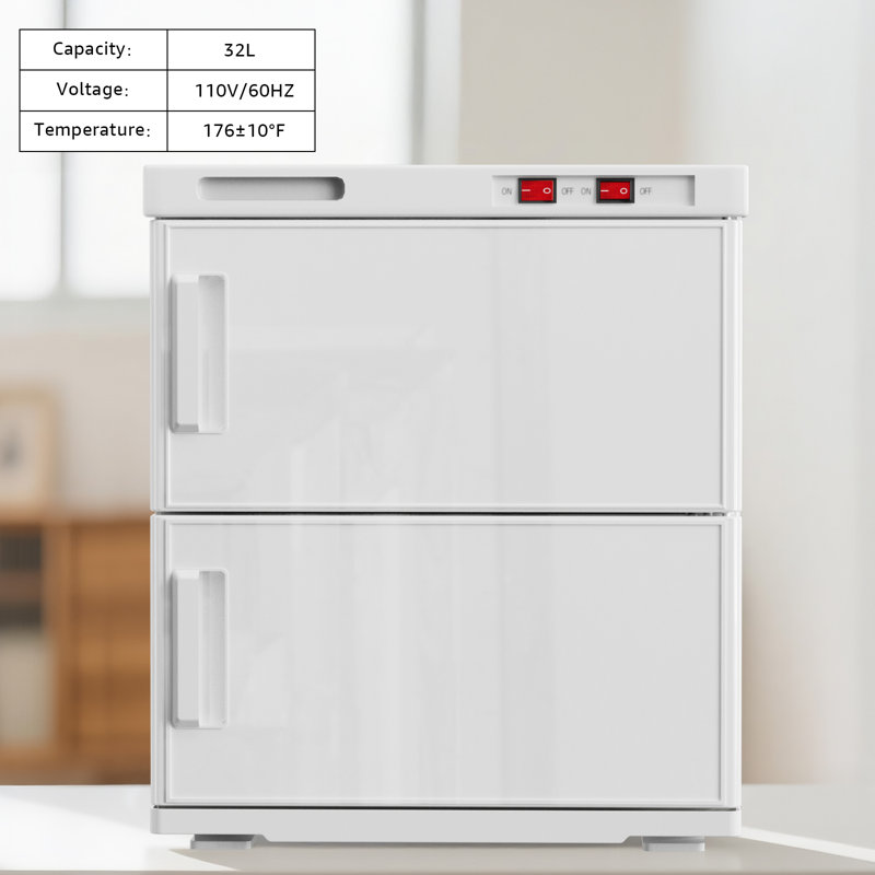 Chauffe-serviettes électrique 32L pour spa, Blanc