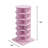 Pink Rotating Shoe Cabinet 6 Layers-74035758