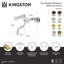 Robinet de salle de bain mural 2 trous Kingston-99099823