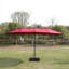 Parasol de marché pour terrasse simple rectangulaire double 15 x 9 pi avec lumière et base-1151814363
