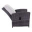 Chaise de patio avec coussins et repose-pieds Thore-1351135269