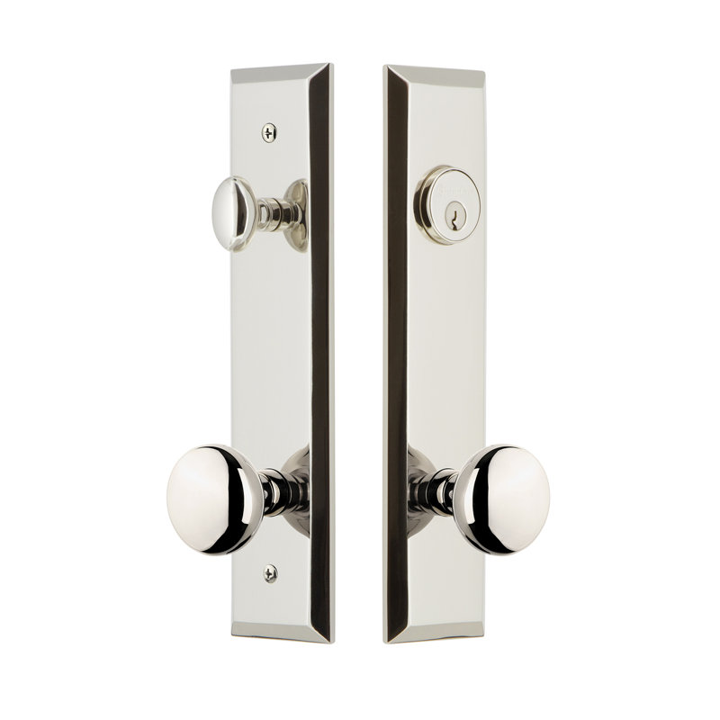 Ensemble de vestibule Fifth Avenue, Nickel poli, 2,375 po
