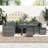6-Piece Outdoor Sectional Sofa Set with Adjustable Backrests, Spacious Storage and Glass-Top Table-1811011890