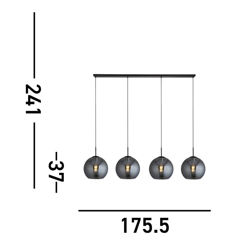 Estinville 4-Light Kitchen Island Chandelier