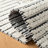 Vermont Flat Weave Wool/Cotton Striped Rug in Ivory/Black-2001623612