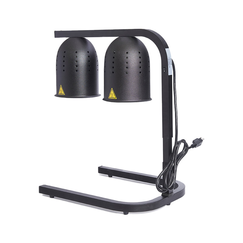 Bande chauffante et lampes chauffantes en aluminium, Noir