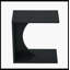 C-Shaped End Table, Sofa Side Table Couch Table