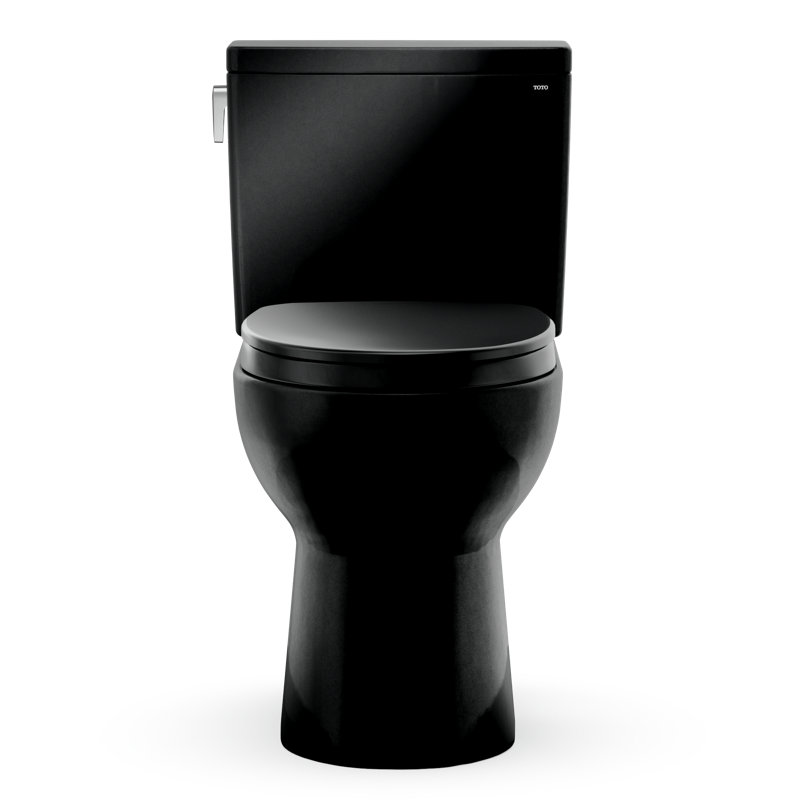 TOTO Glaston 1G Two-Piece Elongated 1.0 GPF WASHLET+ and Auto Flush Ready Universal Height Toilet with SS124 SoftClose Seat, Ebony - MS472124CUF#51