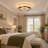 4-Light 19.7" Tiffany Style Flush Mount Ceiling Light