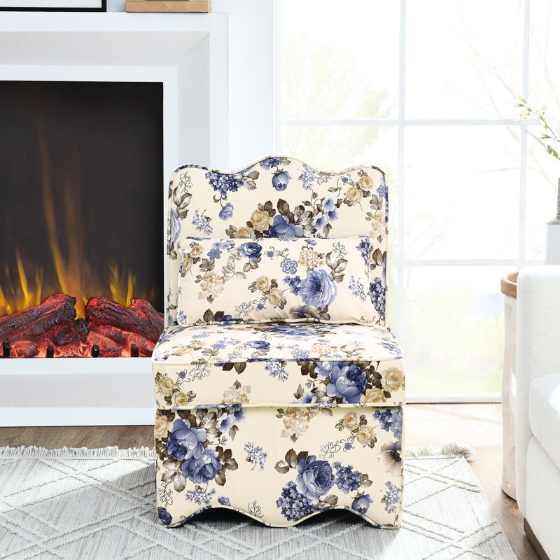 Chaise de salle à manger en flanelle bleue, doux au toucher, non, avec coussin de taille assortie, avec