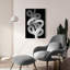 Art mural en verre Wrought Studio ™ «Black Armony» par Cesare Bellassai-1591587965