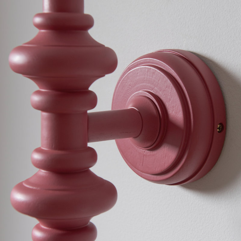Carnaby Wall Fitting, Pink Clay