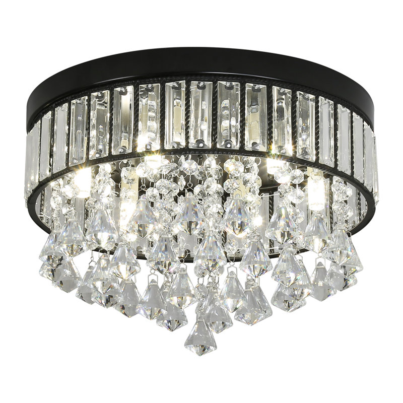 Plafonnier encastré en cristal 6 lumières Dameion