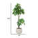 Artificial Money Tree In A Shell Designed Fiberstone Planter