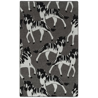 Forever Fauna Handmade Tufted Charcoal Area Rug -  Kaleen, HFA02-38-58