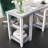 Lizbella Glass Top Writing Desk