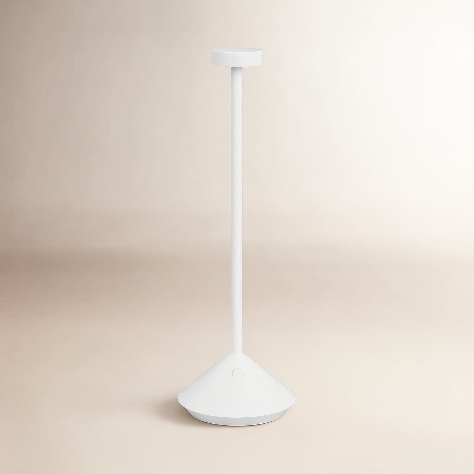 Moneta Accent Rechargeable Table Lamp, Matte White