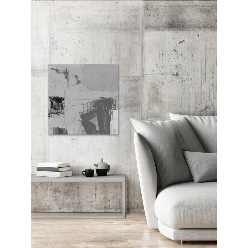 " Gray Impression ", 12" H x 12" W x 1.5" D
