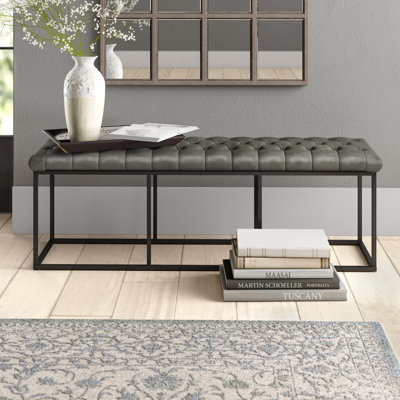 Darren Faux Leather Upholstered Bench
