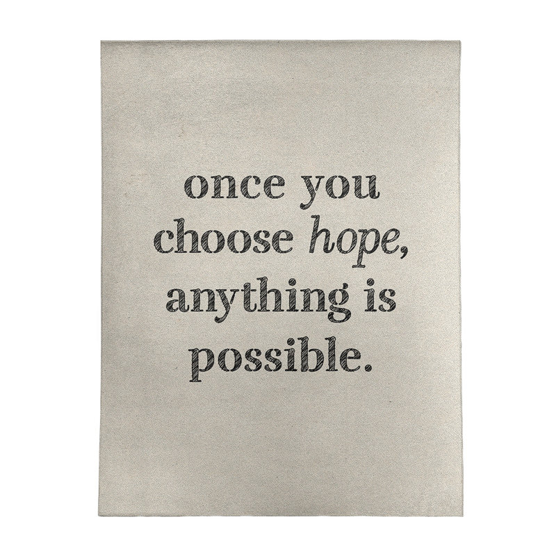 Tapis en chenille de polyester Quotes, Rectangle 9 pi x 12 pi