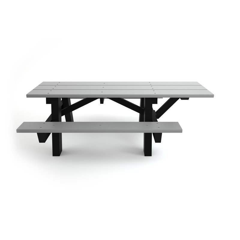 Table à cadre en A Montelongo ADA, Aucun, Gris