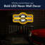 Enseigne lumineuse DEL Trinx Chrysler Mopar Hemi Garage - 9,5 po x 17,25 po x 1,5 po