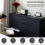 Commode 6 tiroirs, commode de chambre moderne avec comptoir spacieux-118760925
