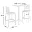Ensemble de barre de patio empilable en plastique 3 pièces l 23,6 po Farrah-1053205522