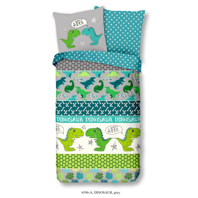 Cotton Abstract Duvet Cover with Pillowcases