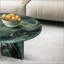 Table basse en marbre naturel vert, petite et élégante, parfaite pour les salons avec élégance en pierre véritable-131255924