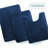Aighan 3 Piece Ultra Soft and Absorbent Memory Foam Bath Rug Set with Non-Slip Backing-2072193405