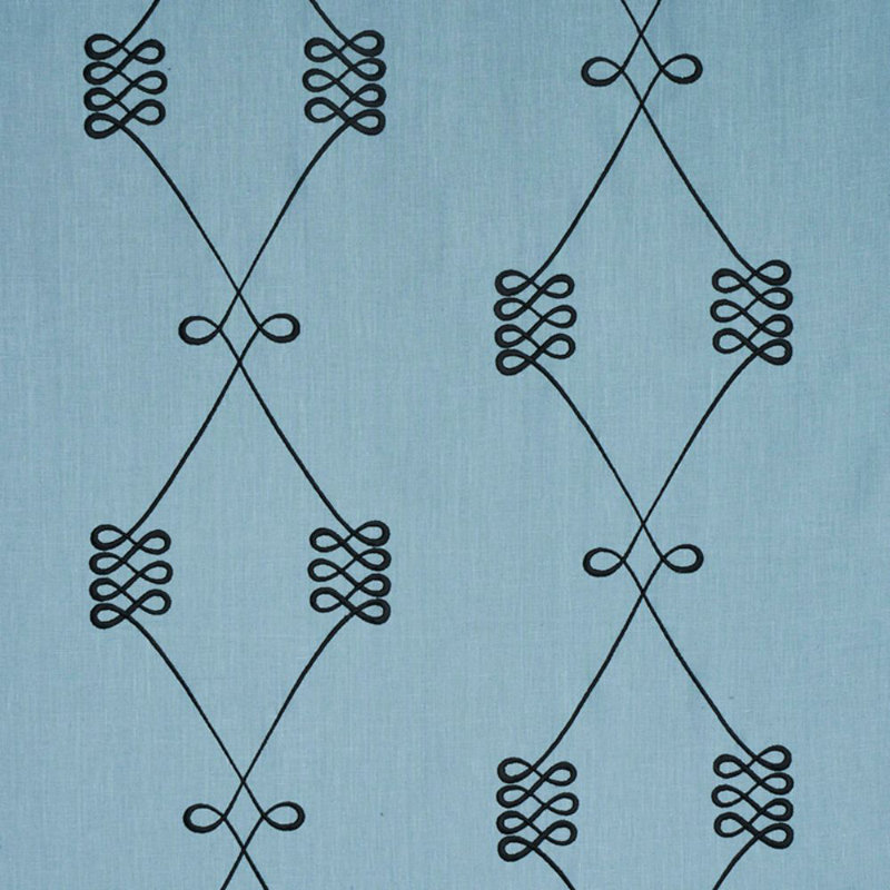 Nicolette Embroidery Fabric, Blue/ Pale Blue