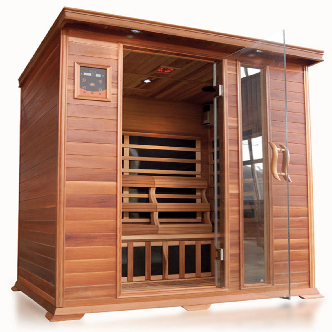SunRay Savannah 3-Person FAR Infrared Sauna in Cedar