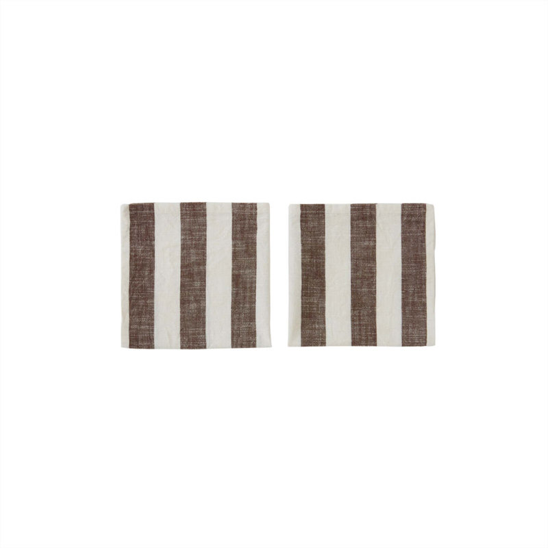 Cotton Square Napkins, Choco