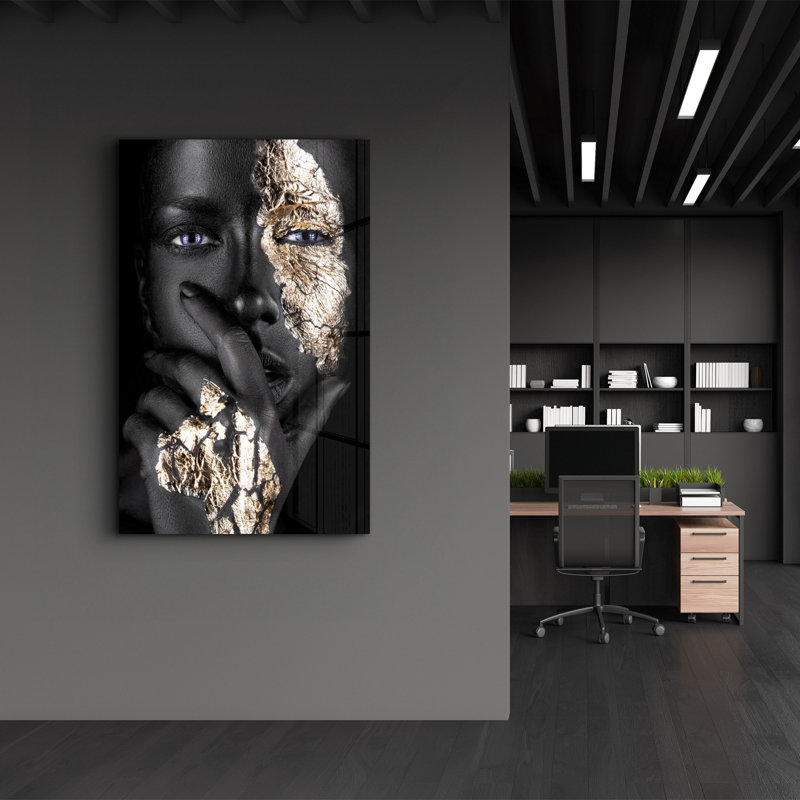 Peinture murale élégante en verre trempé 18,1 po x 28,3 po | 100% verre trempé, épaisseur: 0,16 pouce | Imprimé UV pour des couleurs éclatantes et une durabilité | Parfait pour la décoration intérieure et l'esthétique moderne
