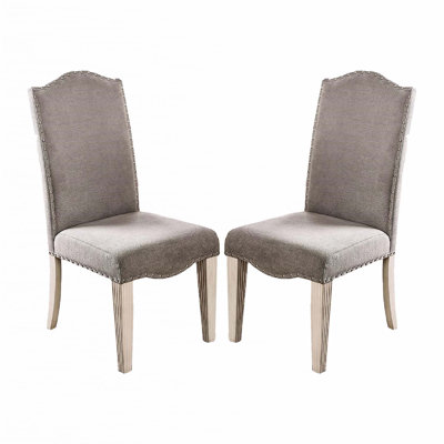 Set Of 2 Fabric Parson Chairs