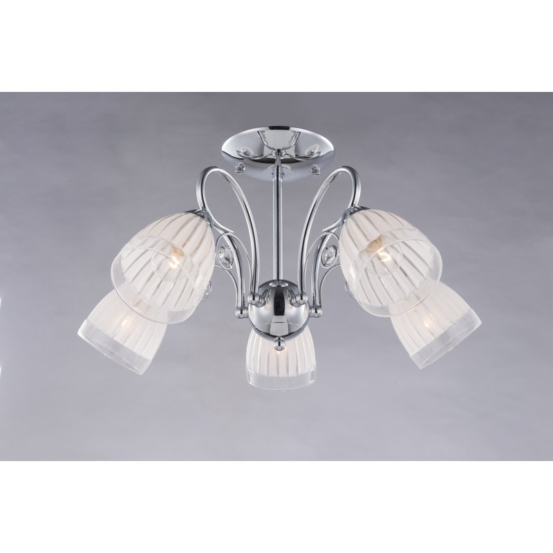 Chalkhill 5 - Light Shaded Chandelier