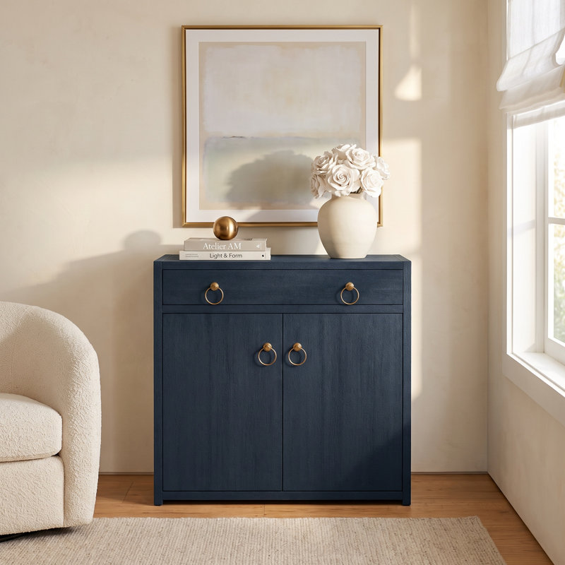 Elin Door Accent Cabinet, Navy Blue