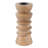Modern Decorative Wooden Taper Candle Holder for Home Decor - Stylish Candlestick Holder for Entryway or Living Room - Tan & Brown-1546441650