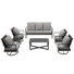 Ensemble de chaises de patio pivotantes avec coussins Shaylor