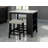 Dining Table Storage Side Shelves 2X Stools High Gloss Table Top / 3Pc Dining Set