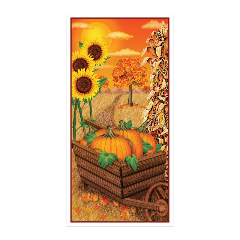 Housse pour porte d'automne - 5 pi x 30 po - paquet de 12