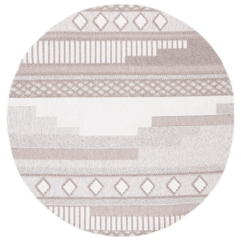 Lotus Geometric Indoor/Outdoor Rug, Rectangle 9' x 12'