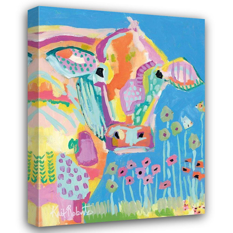 «Red Barrel Studio® Roberts, Kait Gallery», art sur toile titre: Moo Series: Lucy, H 47 po x l 36 po