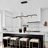 4-light Rectangle Loop Dimmable Led Pendant