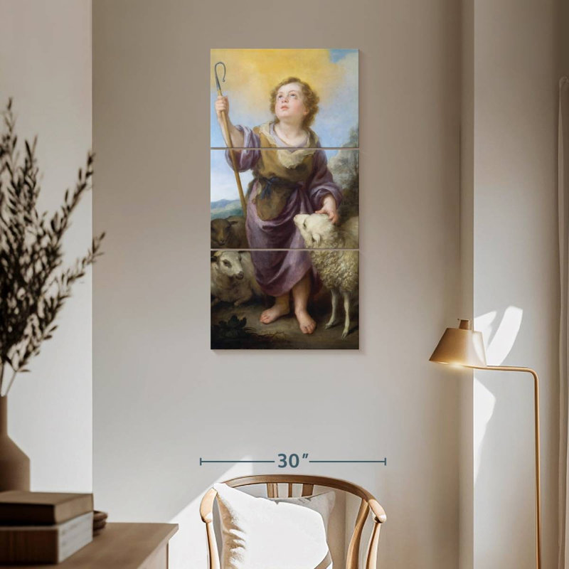 The Good Shepherd, 62" H x 30" W