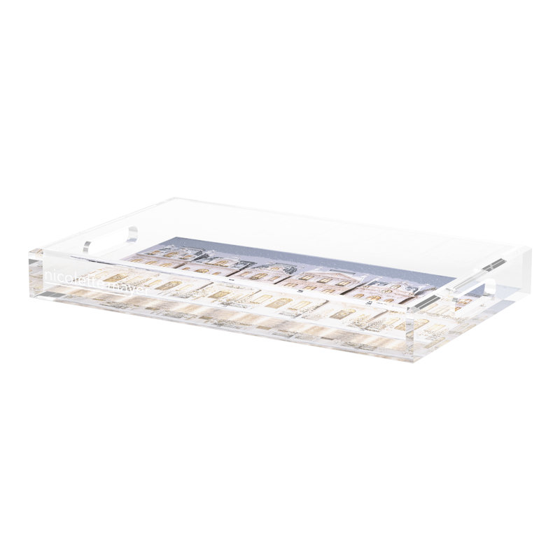 Acrylic Decorative Tray, 22.5" x 14.5"D