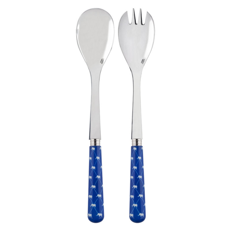 Dumbo Stainless Steel Salad Set, Lapis Blue