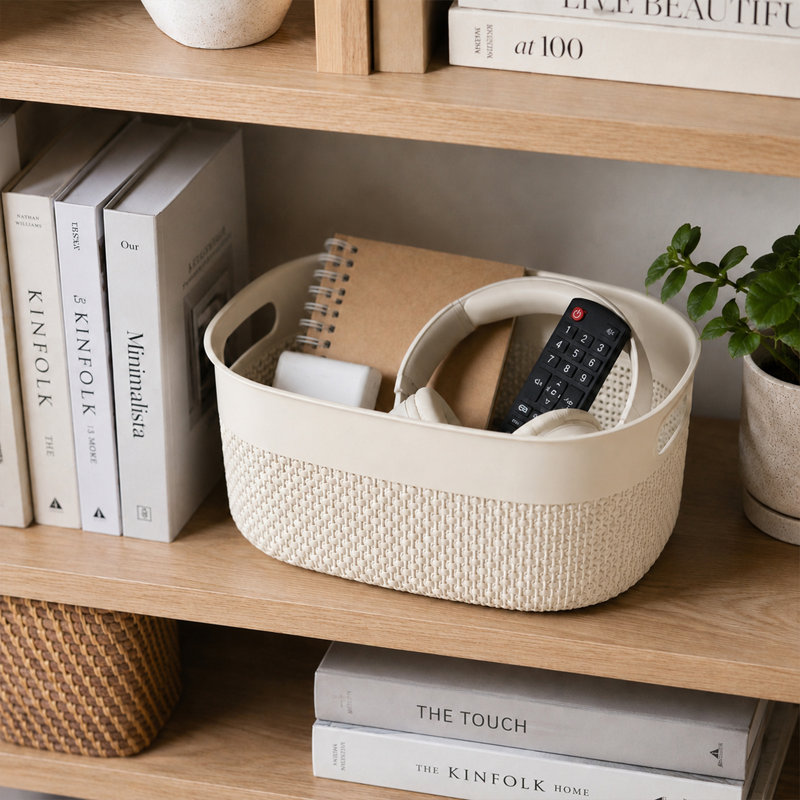 6 Pack Small Storage Plastic Basket, 6